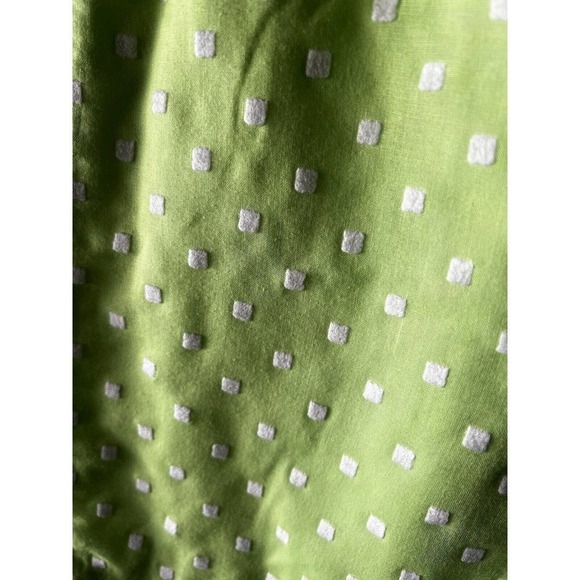 Vintage Neon Green Shorts Set Polka Dot Print Size Small 1960's - Picture 5 of 7